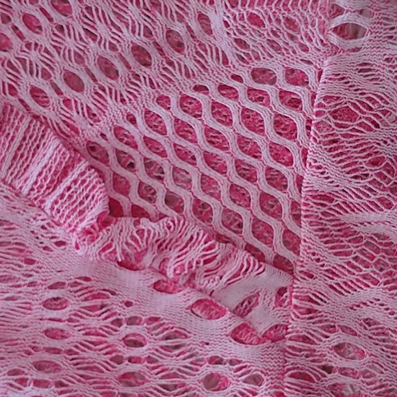 💕VTG Y2K rose lace flounce cover up - Picture 5 of 7